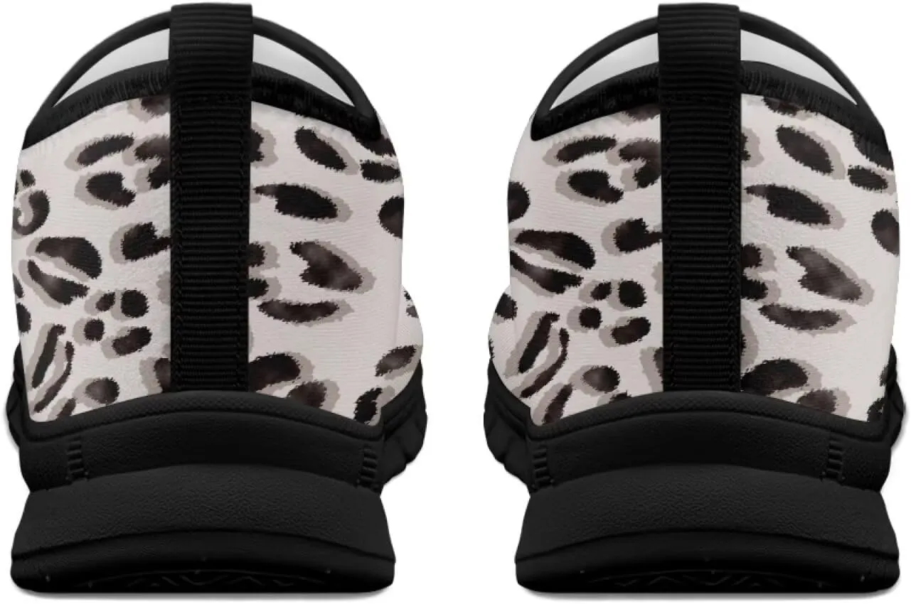 Animal Print Loafers for Women Dressy Non Slip Breathable Athletic Sneaker Lightweight Low Cut Tennis Shoes Flat Walking Driving Shoe