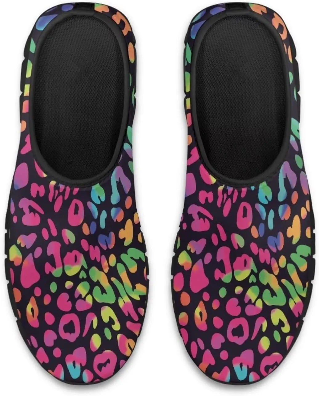 Animal Print Loafers for Women Dressy Non Slip Breathable Athletic Sneaker Lightweight Low Cut Tennis Shoes Flat Walking Driving Shoe