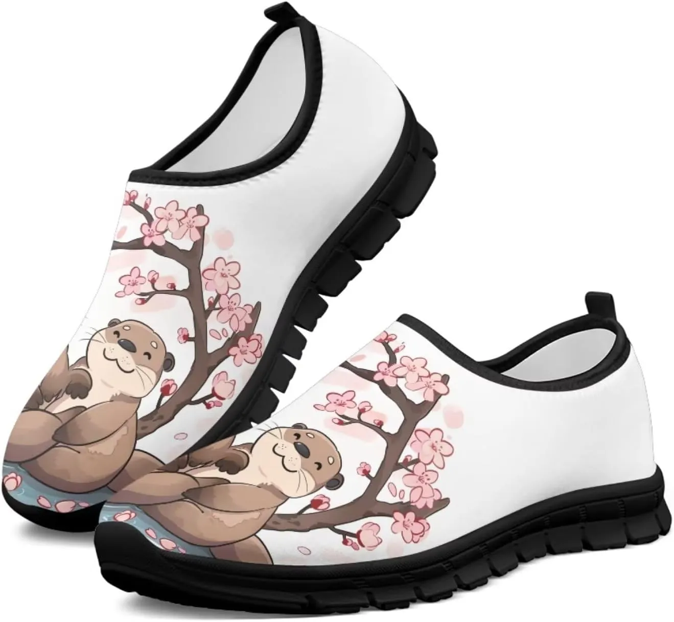 Animal Print Low Cut Sneakers Comfort Womens Slip On Loafers Walking Tennis Shoes Laceless Lightweight Round Toe Arch Support Sneaker