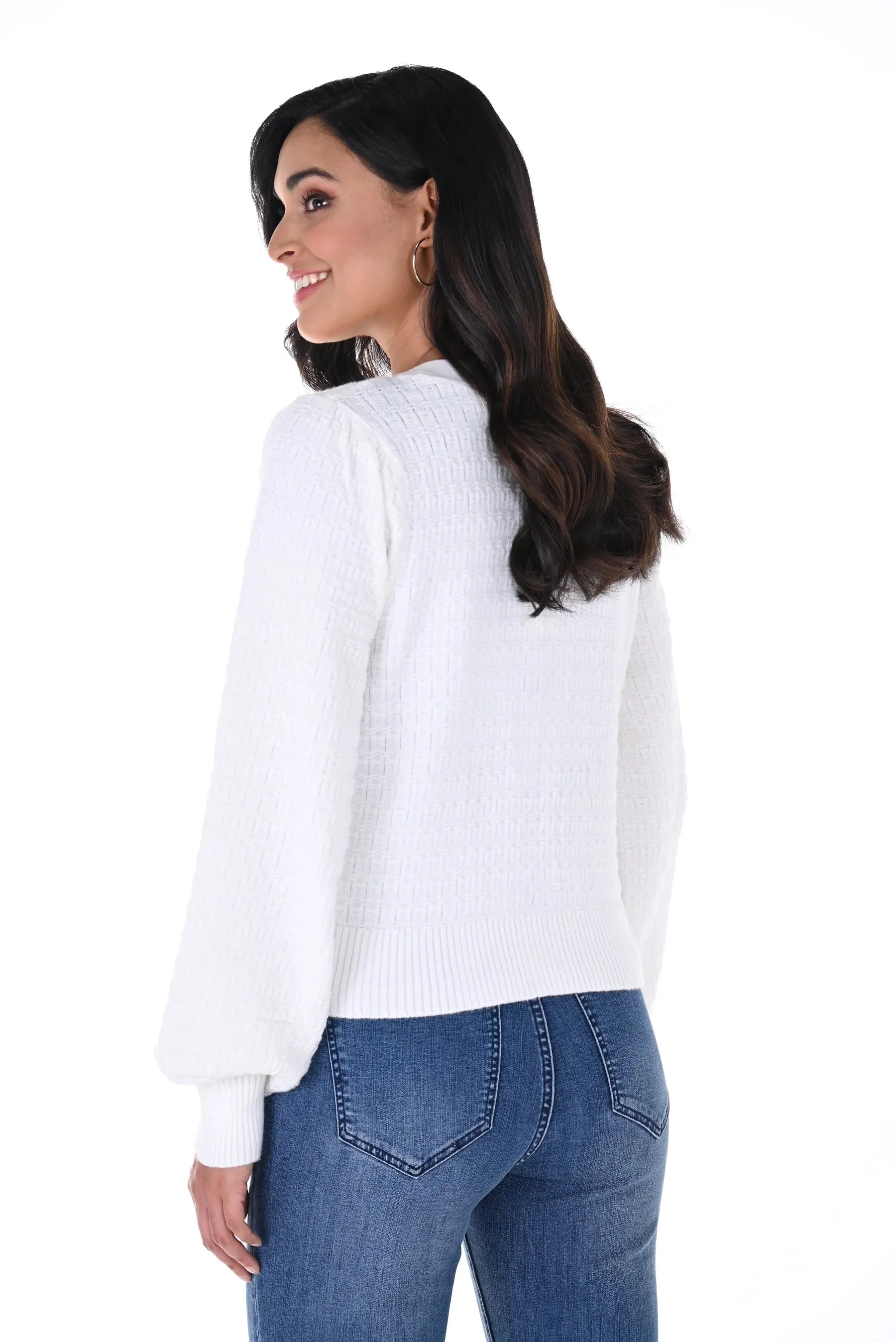 Bow Front Knit Cardigan