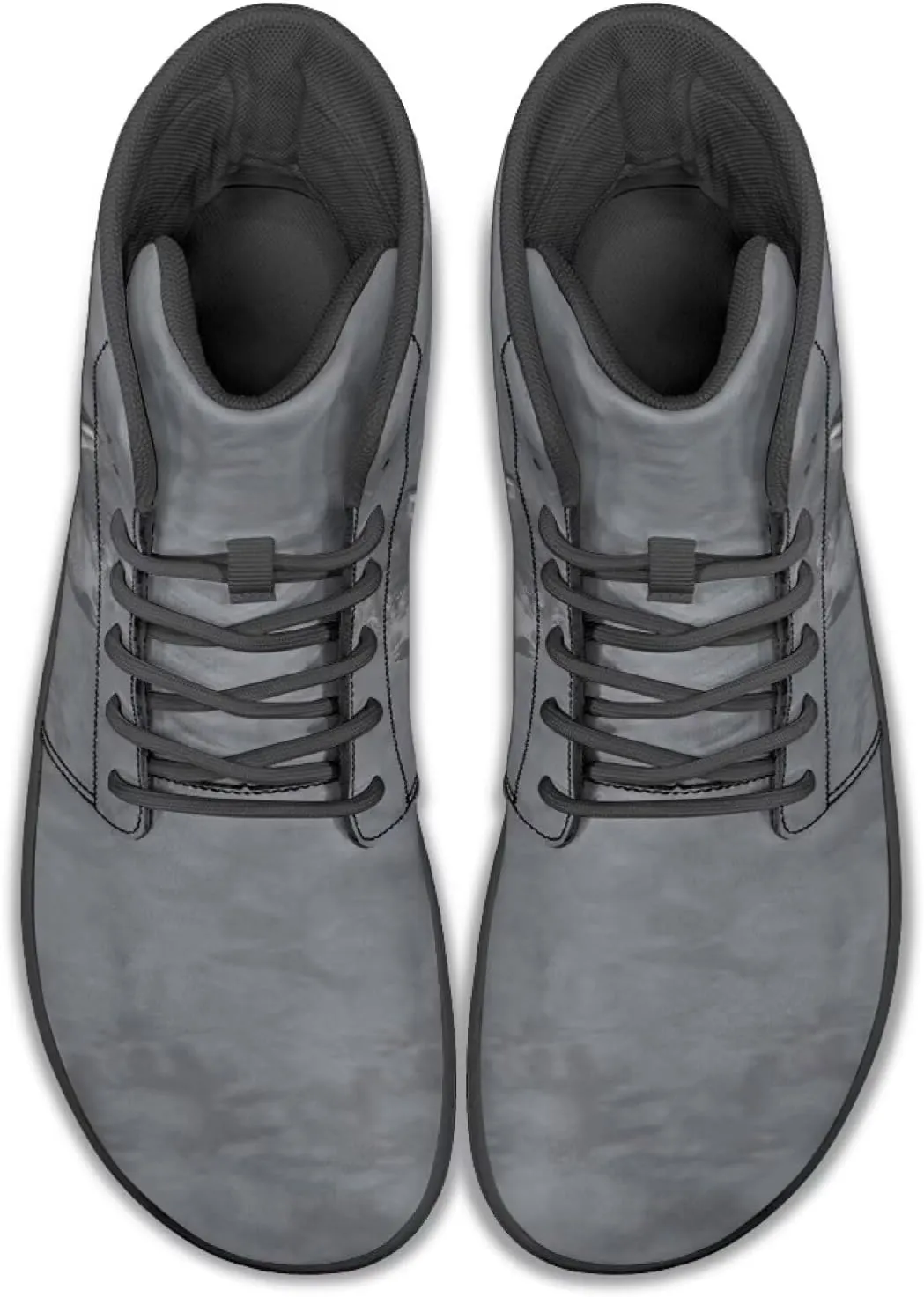 chaqlin Graphic Printing High Top Barefoot Shoes Workout Shoes Zero Drop Walking Shoes