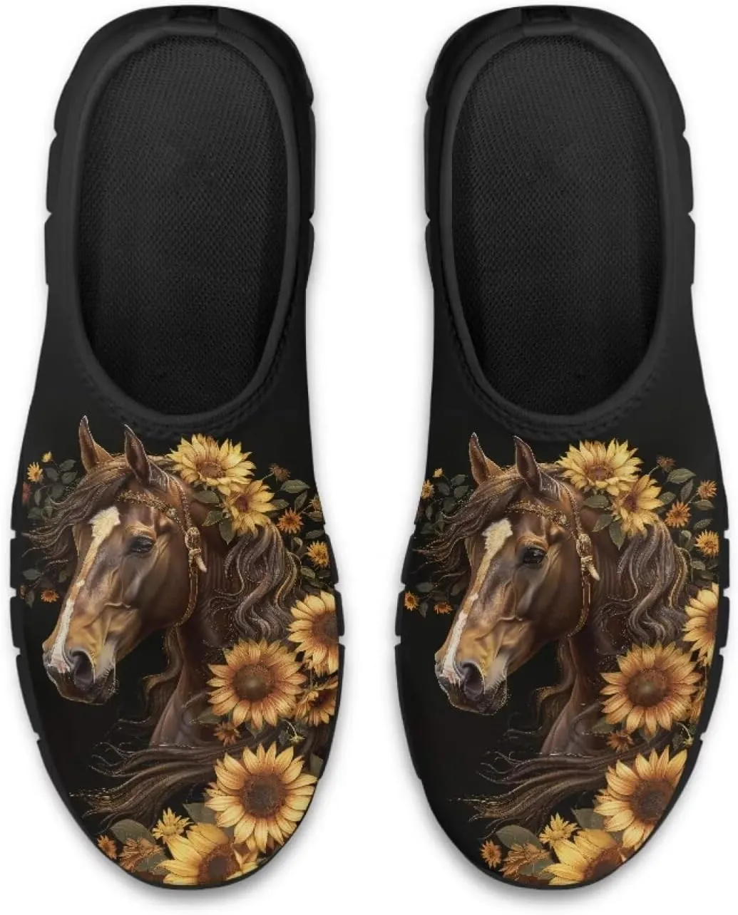 Horse Slip On Sneakers Comfort Loafers for Women Dressy Clothes Breathable Low Cut Shoes Flats Soft Sole Casual Walking Shoe