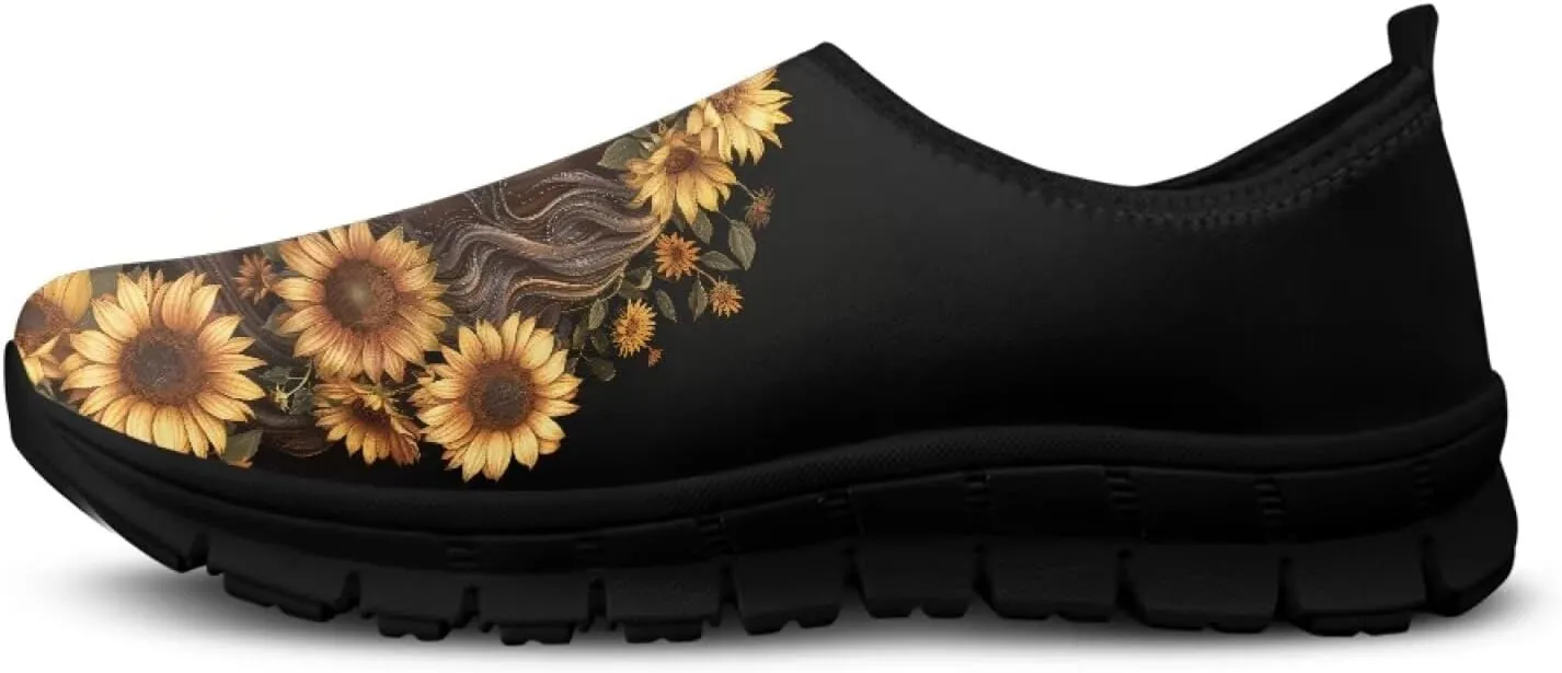 Horse Slip On Sneakers Comfort Loafers for Women Dressy Clothes Breathable Low Cut Shoes Flats Soft Sole Casual Walking Shoe