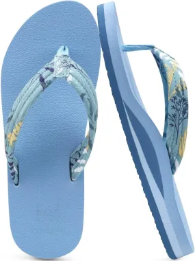 KuaiLu Womens Arch Support Flip Flops Ladies Comfort Lightweight Soft Yoga Mat Cushion Walking Thong Sandals