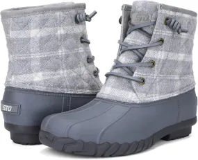 STQ Duck Boots for Women Waterproof Winter Boots Quilted Snow Boots