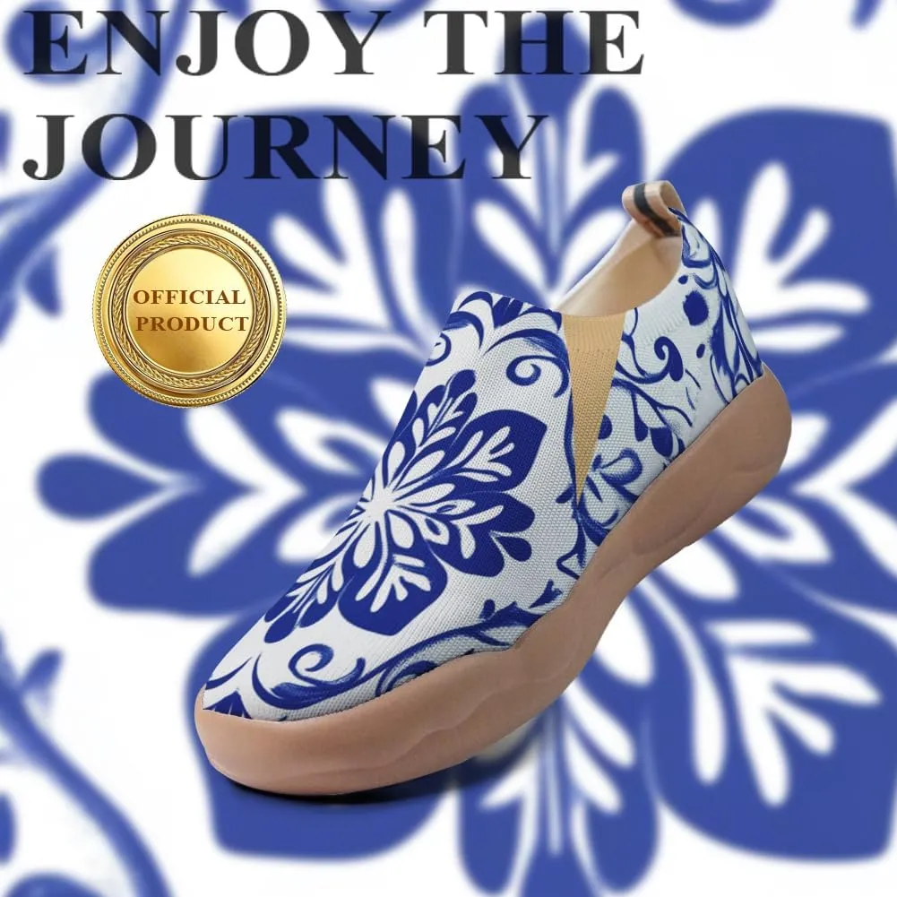 Women's Floral Slip-on Shoes Various Styles Comfortable Lightweight Art Travel Sneakers Casual Floral Fashion Loafers