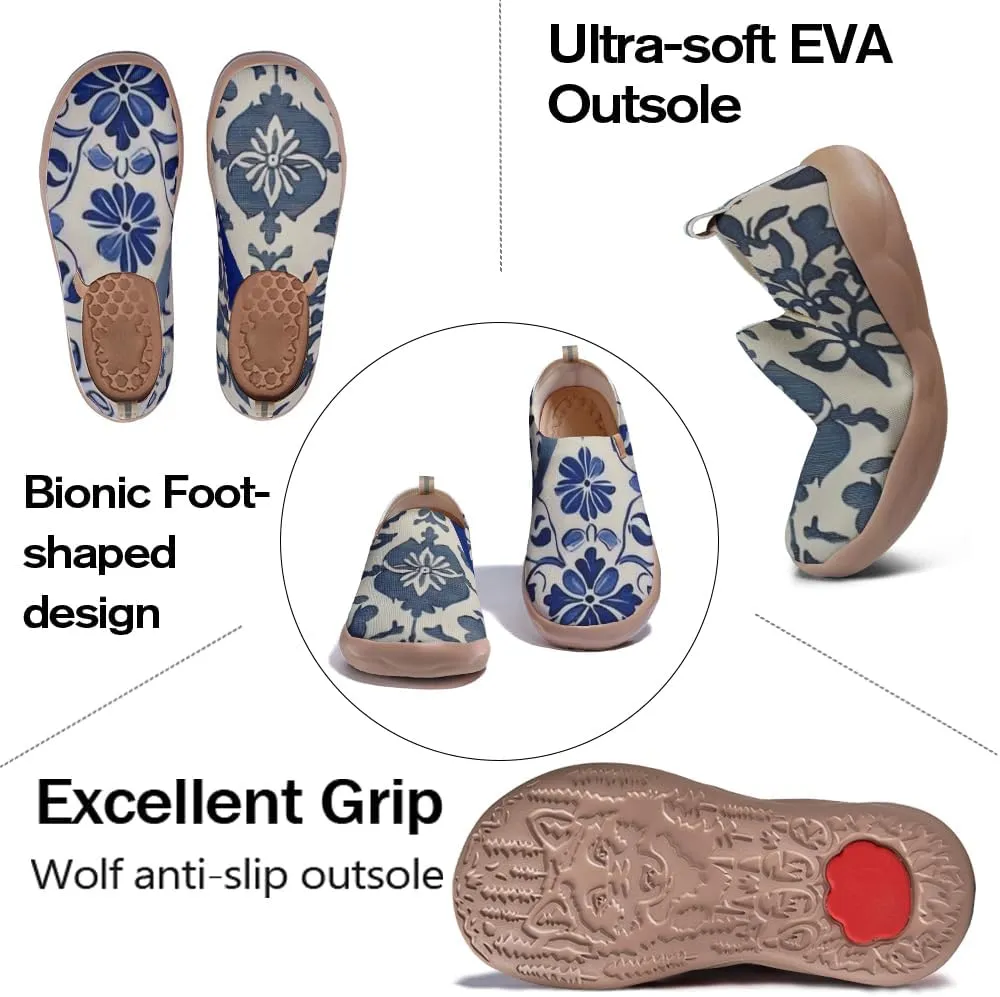 Women's Floral Slip-on Shoes Various Styles Comfortable Lightweight Art Travel Sneakers Casual Floral Fashion Loafers