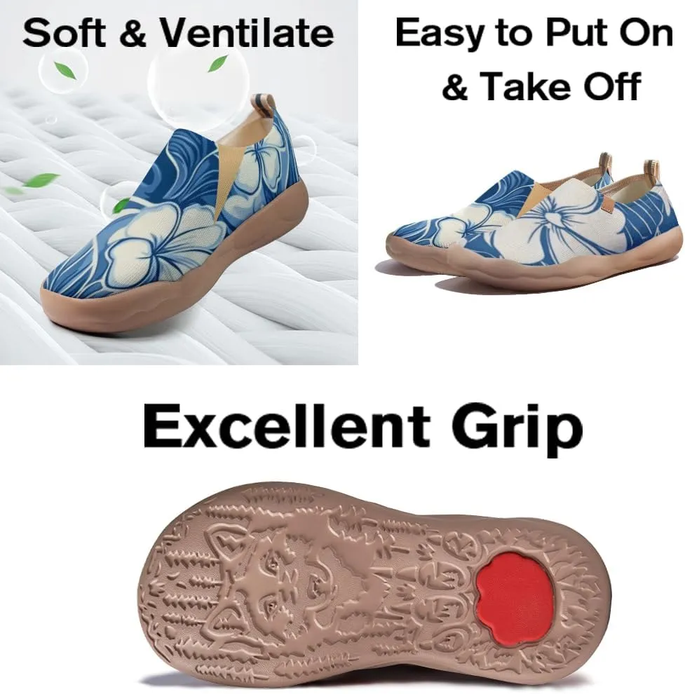 Women's Floral Slip-on Shoes Various Styles Comfortable Lightweight Art Travel Sneakers Casual Floral Fashion Loafers