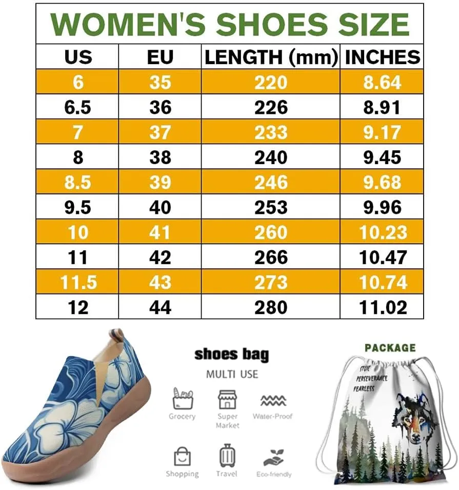 Women's Floral Slip-on Shoes Various Styles Comfortable Lightweight Art Travel Sneakers Casual Floral Fashion Loafers